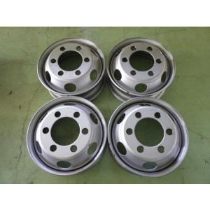 17.5×6.00 PCD:222.25 6穴 +135 TOPY JIS DM3J 中古 4本セッ...