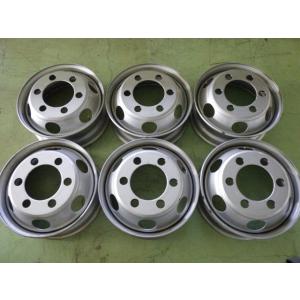 17.5×6.00 PCD:222.25 6穴 +135 TOPY JIS DM3J 中古 6本セッ...