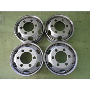 17.5×6.00 PCD:222.25 6穴 +127 TOPY JIS DM3E 中古 4本セッ...