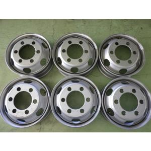 17.5×6.00 PCD:222.25 6穴 +127 TOPY JIS DM3E 中古 6本セッ...