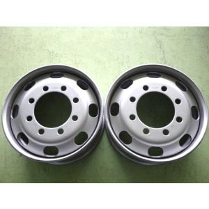 22.5×9.00 PCD:285 8穴 TOPY トピー JIS DAYF 中古 2本セット スチ...