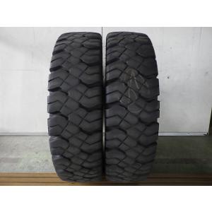 X1289-ダンロップ FK302 8.25-15 16PR 中古 2本セット フォークリフト