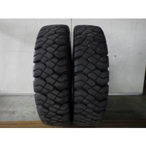 X1293-ダンロップ FK302 8.25-15 16PR 中古 2本セット フォークリフト