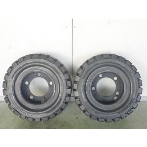 125/75-8 (15×45-8) /3.00 中古 9.9分山 2本セット 夏タイヤ 鉄ホイール...