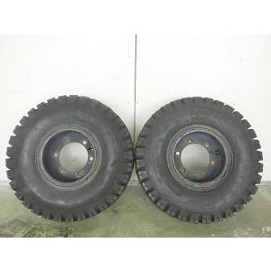6.50-10 中古 2本セット 夏タイヤ 鉄ホイール ダンロップ POWERLIFTER FK71...