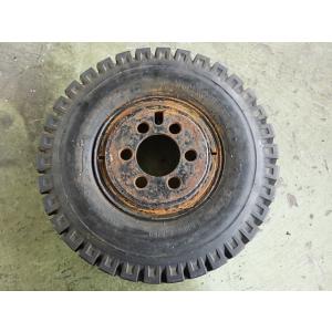 6.50-10 10PR 中古 9.9分山 1本のみ フォークリフト 鉄ホイール ヨコハマ SUPE...