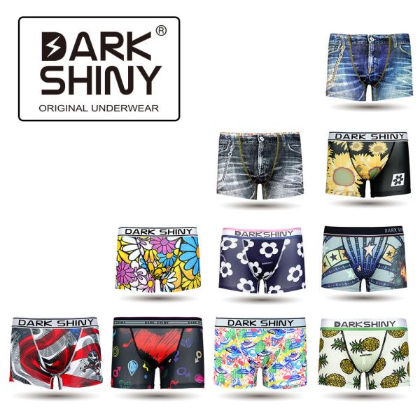 DARKSHINY ボクサーパンツ メンズ シンプル デニム【かっこいい おしゃれ お洒落 かわいい...