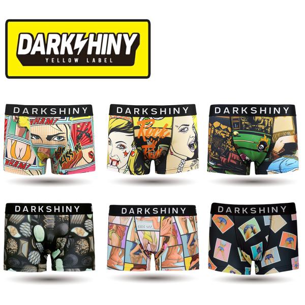 DARKSHINY ボクサーパンツ メンズ シンプル アメコミ【かっこいい おしゃれ お洒落 かわい...