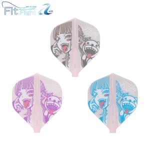 COSMO DARTS (コスモダーツ) Fit Flight 【AIR】 (フィットフライト エアー) Printed Series Subculture Girl スタンダード ピンク (ダーツ フライト)の商品画像