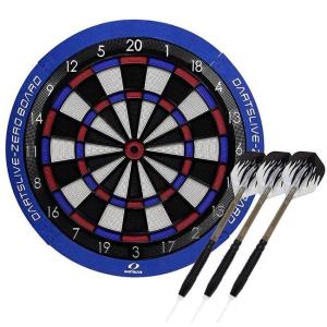 【セット商品】DARTSLIVE-ZERO BOARD(ダーツライブ ゼロボード) ブラスダーツセット　(ダーツ ボード)｜dartscountup