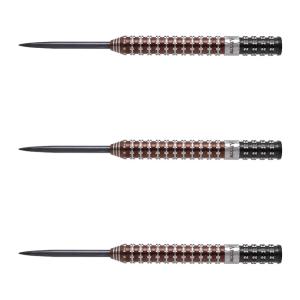DYNASTY(ダイナスティー) A FLOW BLACK LINE コーティングタイプ Assegais2(アセガイズ2) STEEL レオナルド・ゲイツ選手モデル　(ダーツ バレル ダーツセット)｜dartshive
