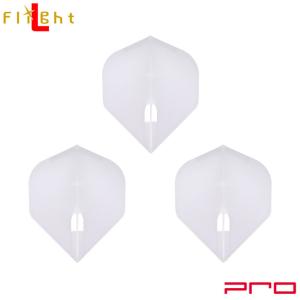 L-style(エルスタイル) L-Flight PRO(エルフライト プロ) 無地 スタンダード クリアホワイト (ダーツ フライト)