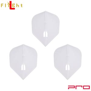 L-style(エルスタイル) L-Flight PRO(エルフライト プロ) 無地 シェイプ ホワイト (ダーツ フライト)｜dartshive