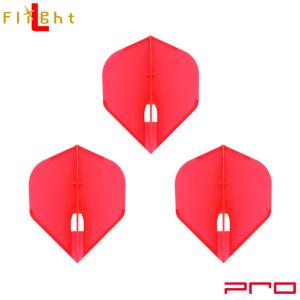 L-style(エルスタイル) L-Flight PRO(エルフライト プロ) 無地 スタンダード レッド (ダーツ フライト)｜dartshive