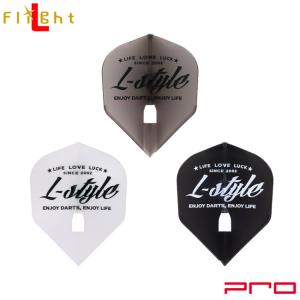 L-style(エルスタイル) L-Flight PRO(エルフライト プロ) L-STYLE Vintage Logo シェイプ MIX (ダーツ フライト)｜dartshive