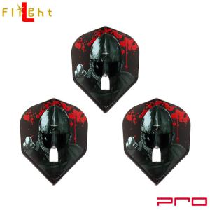 L-style(エルスタイル) L-Flight PRO(エルフライト プロ) Adrian Gray ver.2 シェイプ ブラック エイドリアン・グレイ選手モデル　(ダーツ フライト)｜dartshive