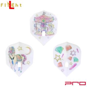 L-style(エルスタイル) L-Flight PRO(エルフライト プロ) ALC 上原泰子 ver.1 シェイプ ホワイト 上原泰子選手モデル　(ダーツ フライト)｜dartshive