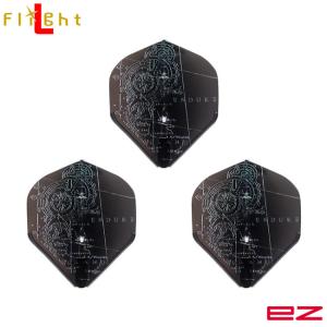 L-style(エルスタイル) L-Flight EZ(エルフライト イージー) 津村友弥 ver.1 スタンダード ブラック 津村友弥選手モデル　(ダーツ フライト)｜dartshive