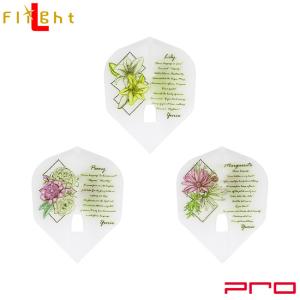 L-style(エルスタイル) L-Flight PRO(エルフライト プロ) Princess Series 宮里有梨江 ver.1 シェイプ クリアホワイト　(ダーツ フライト)｜dartshive