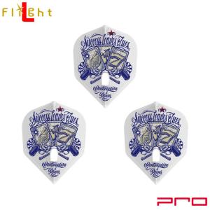 L-style(エルスタイル) L-Flight PRO(エルフライト プロ) 近藤拓也 ver.1 シェイプ クリアホワイト 近藤拓也選手モデル　(ダーツ フライト)｜dartshive