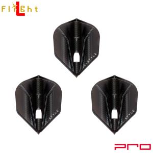 L-style(エルスタイル) L-Flight PRO(エルフライトプロ) Inception Black シェイプ ブラック　(ダーツ フライト)｜dartshive