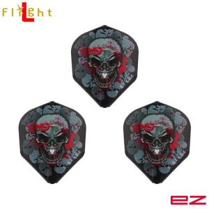 L-style(エルスタイル) L-Flight EZ(エルフライト イージー) Ryan Searle ver.2 シェイプ ブラック ライアン・サール選手モデル　(ダーツ フライト)｜dartshive