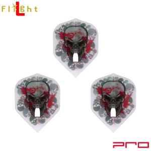 L-style(エルスタイル) L-Flight PRO(エルフライト プロ) Ryan Searle ver.2 スタンダード クリアホワイト ライアン・サール選手モデル　(ダーツ フライト)｜dartshive