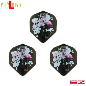 L-style(エルスタイル) L-Flight EZ(エルフライト イージー) ALC 松本嵐 ver.3 スタンダード ブラック 松本嵐選手モデル　(ダーツ フライト)｜dartshive