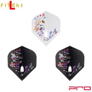 L-style(エルスタイル) L-Flight PRO(エルフライト プロ) 大城明香利 2023 CHAMPION スタンダード MIX 大城明香利選手モデル　(ダーツ フライト)