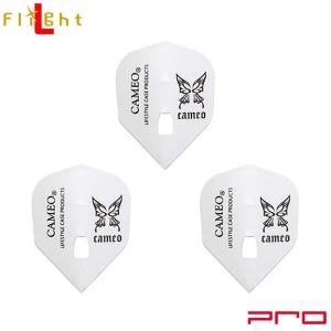 CAMEO(カメオ) L-Flight PRO(エルフライト プロ) BUTTERFLY ロゴ シェイプ　(ダーツ フライト)｜dartshive
