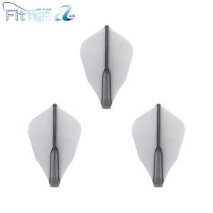 COSMO DARTS Fit Flight Wシェイプ ブラック 無地