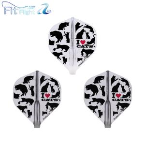 COSMO DARTS Fit Flight Printed Series I LOVE CATS スタンダード MIX