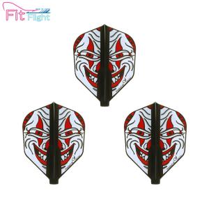 COSMO DARTS Fit Flight Printed Series Clown シェイプ Dブラック