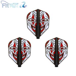 COSMO DARTS Fit Flight Printed Series Clown シェイプ Dブラック