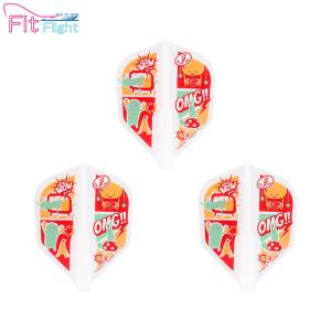 COSMO DARTS(コスモダーツ) Fit Flight(フィットフライト) × 稲垣亜衣 ver.1 シェイプ ホワイト 稲垣亜衣選手モデル　(ダーツ フライト)｜dartshive