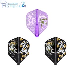 COSMO DARTS(コスモダーツ) Fit Flight【AIR】(フィットフライト エアー) Printed Series FUJIN-RAIJIN シェイプ MIX　(ダーツ フライト)｜dartshive