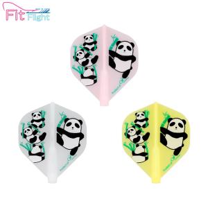COSMO DARTS(コスモダーツ) Fit Flight(フィットフライト) Printed Series PANDA×FAMILY(パンダファミリー) スタンダード MIX　(ダーツ フライト)｜dartshive