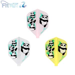 COSMO DARTS(コスモダーツ) Fit Flight【AIR】(フィットフライト エアー) Printed Series PANDA×FAMILY(パンダファミリー) シェイプ MIX　(ダーツ フライト)｜dartshive