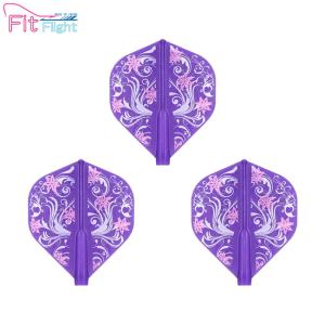 COSMO DARTS(コスモダーツ) Fit Flight(フィットフライト) × Trish Grzesik ver.5 スタンダード パープル トリッシュ・グレージック選手モデル｜dartshive