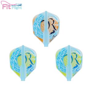 COSMO DARTS(コスモダーツ) Fit Flight(フィットフライト) × Runa Nagashima ver.2 シェイプ ブルー 長嶋瑠那選手モデル　(ダーツ フライト)｜dartshive