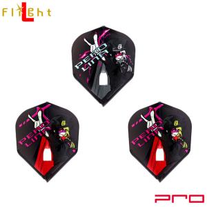 DYNASTY×L-Flight PRO(ダイナスティー×エルフライトプロ) PEROLINA スモール ブラック 兎味ペロリナモデル｜dartshive