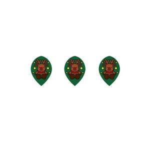 PROフライト indiesシリーズ トナカイさん【クリアグリーン】ティアドロップ｜dartshive