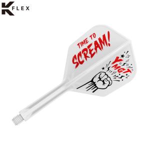 TARGET(ターゲット) SCREAM K-FLEX シェイプ ホワイト 山形明人選手モデル　(ダーツ フライト)｜ダーツハイブ ヤフー店
