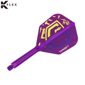 TARGET(ターゲット) LUKE LITTLER WORLD CHAMPION K-FLEX シェイプ パープル ルーク・リトラー選手モデル　(ダーツ フライト)｜dartshive
