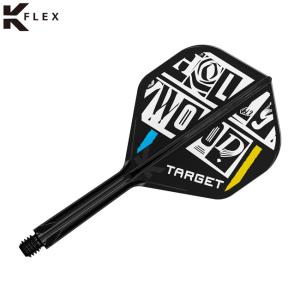 TARGET(ターゲット) CHRIS DOBEY K-FLEX スタンダード ブラック クリス・ドービー選手モデル　(ダーツ フライト)｜dartshive