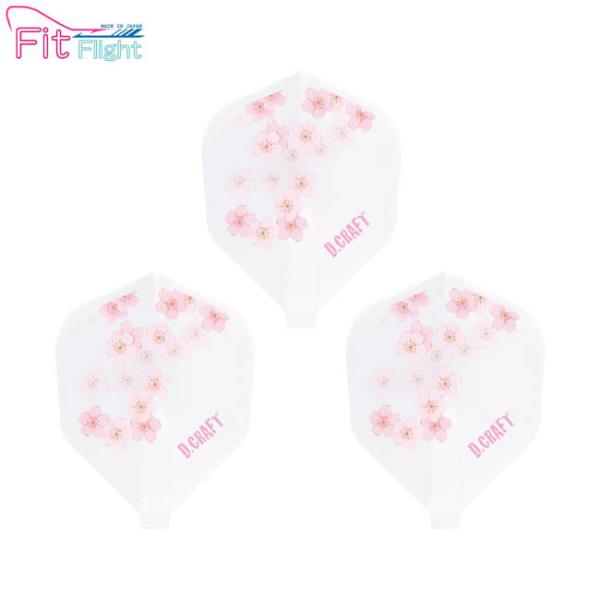 D.CRAFT(ディークラフト) Fit Flight(フィットフライト) 桜 シェイプ ホワイト ...