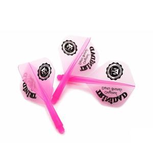 (ダーツ フライト)CONDORフライト×TRiNiDAD カレッジロゴデザイン ＜スタンダード クリアピンク＞