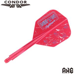 TRiNiDAD(トリニダード) CONDOR AXE(コンドルアックス) Neon Nightmare Inspiration2 スモール メタリックレッド ストウ・バンズ選手モデル　(ダーツ フライト)｜dartshive