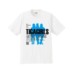 TIGA×SHADE(ティガ×シェイド) TIGA GIRLS(ティガガールズ)イメージ Tシャツ ホワイト　(ダーツ アパレル)｜dartshive