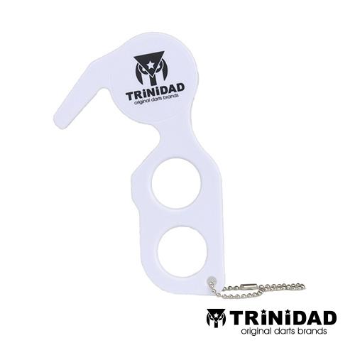 TiTOオンライン限定 TRiNiDADロゴ入り 非接触キーホルダー ホワイト (ポスト便OK/1ト...
